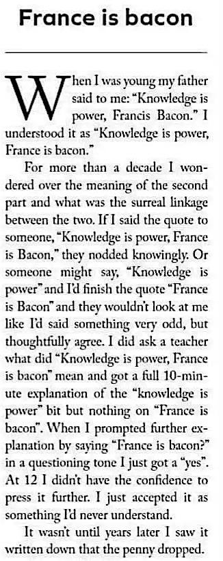 france is bacon