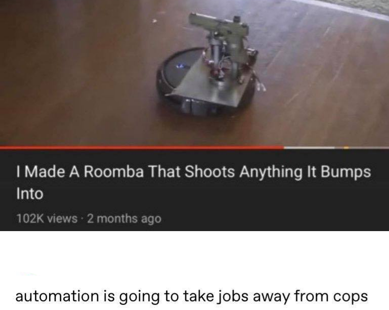cops unite against job thieving robots now!